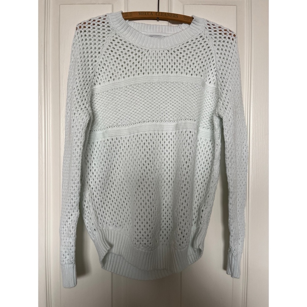 Prana White Knit Sweater Women’s Size Small